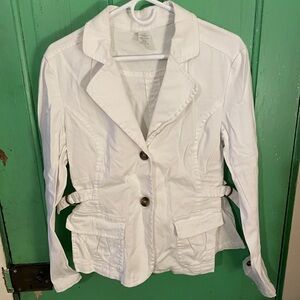 Women's White Blazer Jacket